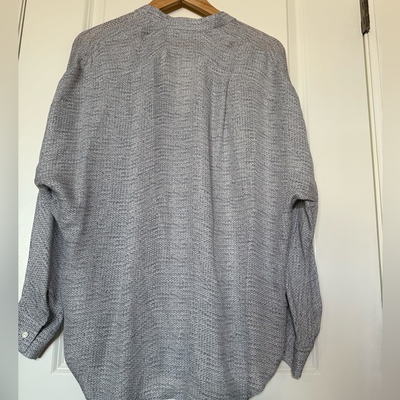 Vince 100% Silk Pullover V-Neck Tunic Long Sleeve Blouse - Women’s M - Picture 5 of 10